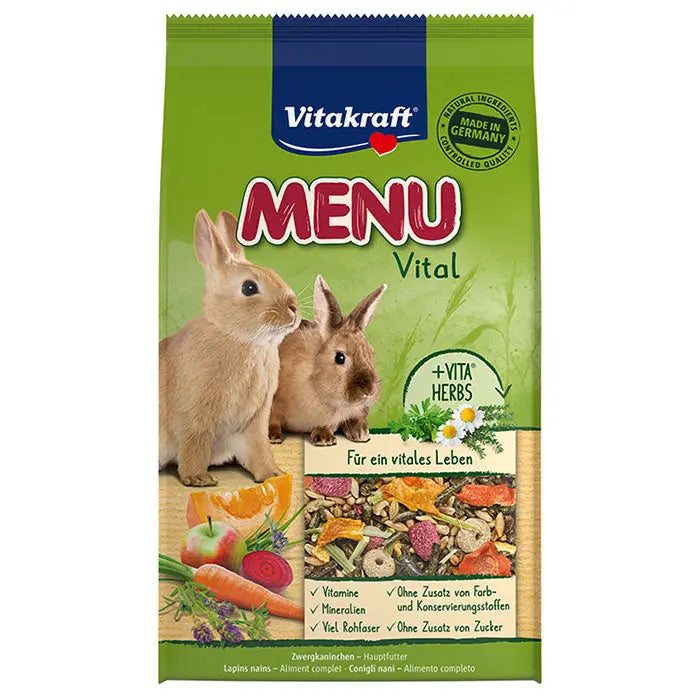 Menu Vital Kanin 1 kg - Maxi Zoo Danmark