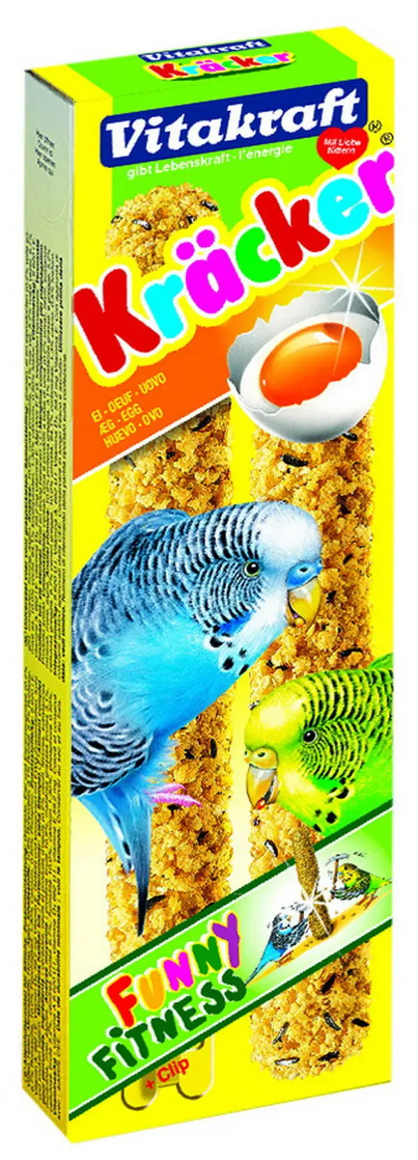 Kräcker Undulat æg og græsfrø 2x30 g - Maxi Zoo Danmark