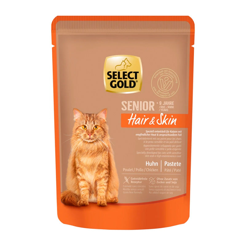 Senior Sensitive Hair&Skin pouch kylling 85 g