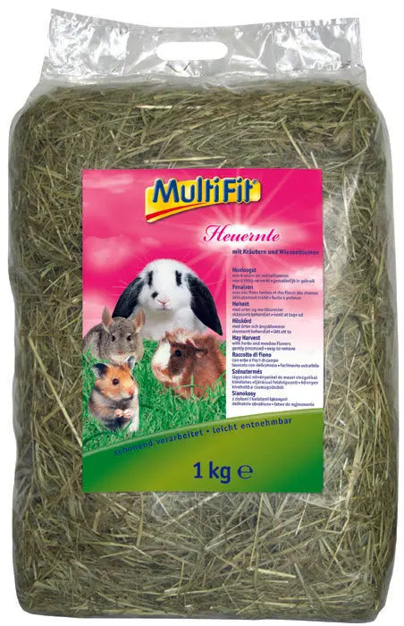 Hø i pose løst pakket urter & blomster 1 kg - Maxi Zoo Danmark