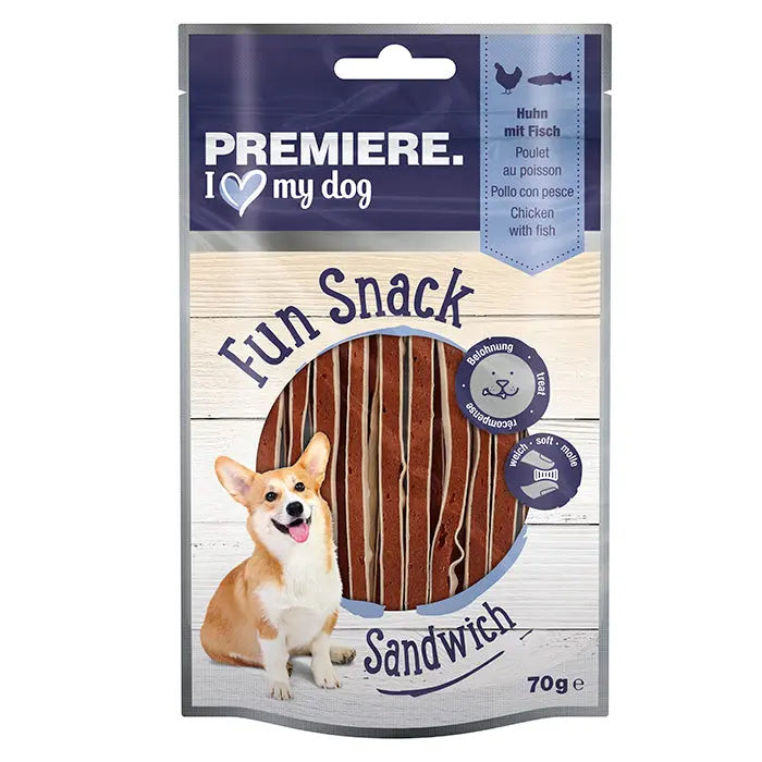 Meat Sandwich kylling & fisk 70 g - Maxi Zoo Danmark