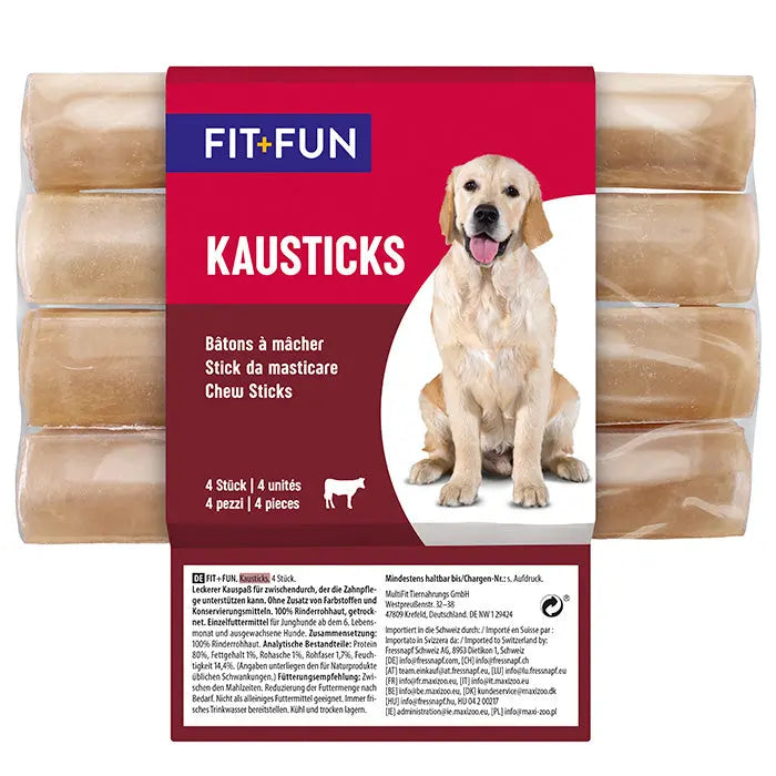 Tyggeben 4 stk 12,5 cm 130 g - Maxi Zoo Danmark