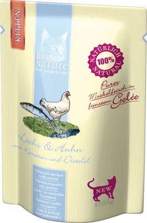 Kitten Gelé, pouch laks & kylling 85 g - Maxi Zoo Danmark