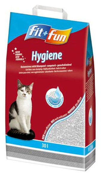 Kattegrus Hygiene ikke klumpende 30 l /12,6kg