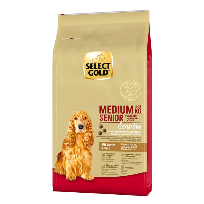 Senior Sensitive Medium lam & ris 12 kg