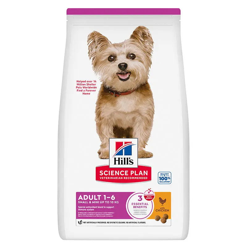Adult Small & Miniature kylling 3 kg - Maxi Zoo Danmark