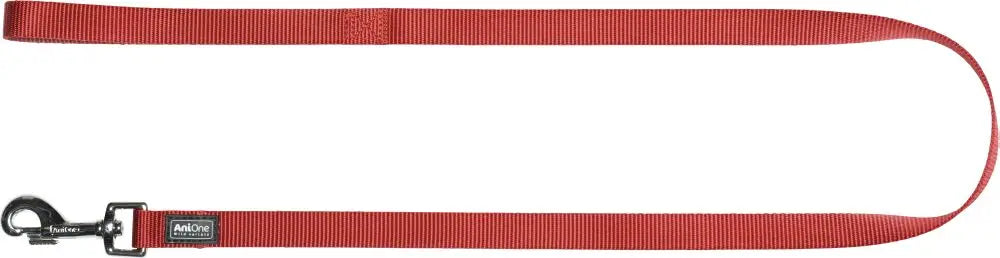 Nylon kortline Classic 100 cm x 20 mm rød - Maxi Zoo Danmark