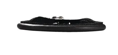 Læder rund halsbånd Petit Elg 24-27 cm 6 mm bred sort - Maxi Zoo Danmark