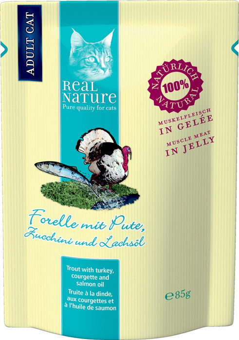 Adult Gelé, pouch ørred & kalkun 85 g - Maxi Zoo Danmark