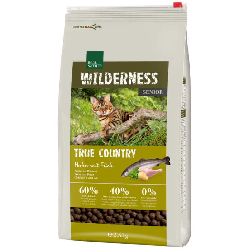Senior Wilderness True Country kylling & fisk 2,5 kg - Maxi Zoo Danmark