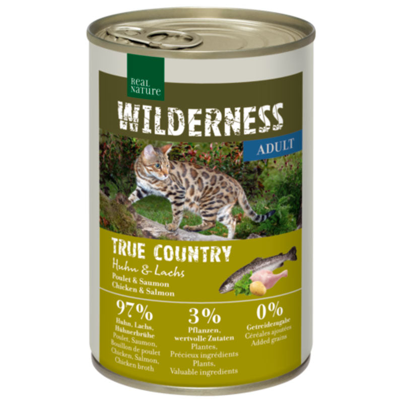 Adult Wild. True Country, dåse kylling & laks 400 g - Maxi Zoo Danmark