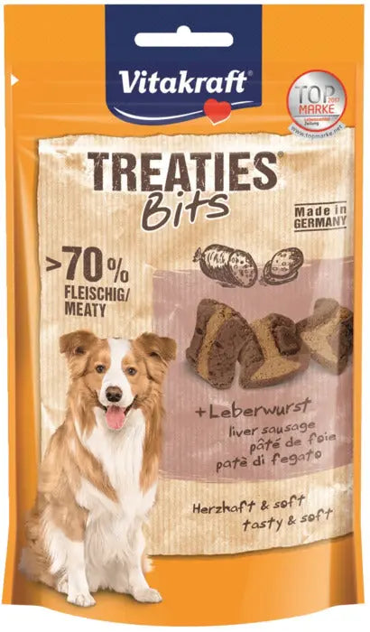 Treaties Bits leverpølse 120 g - Maxi Zoo Danmark