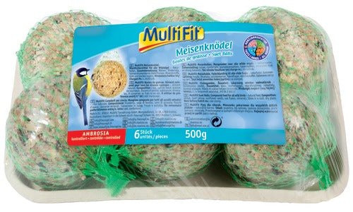 Mejsebolde 6 stk 500 g - Maxi Zoo Danmark