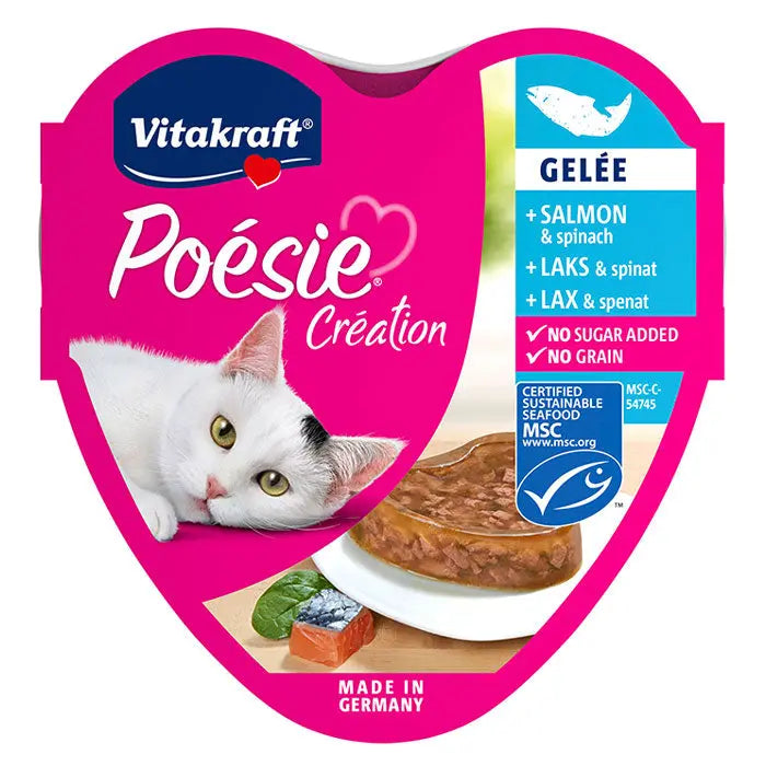 Adult Poésie Création Gelé, alu-bakke laks & spinat 85 g - Maxi Zoo Danmark