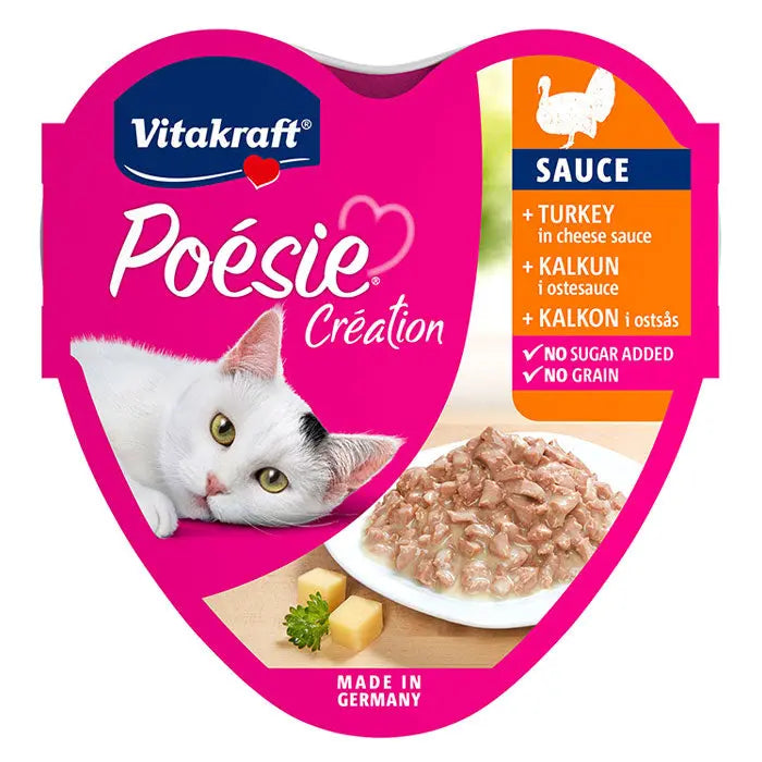 Adult Poésie Création Sauce, alu-bakke kalkun i ostesovs 85 g - Maxi Zoo Danmark