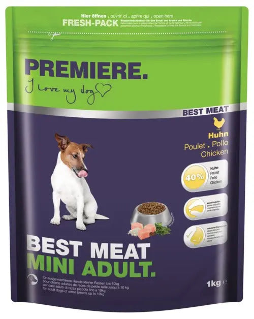 Adult Best Meat Mini kylling 1 kg - Maxi Zoo Danmark