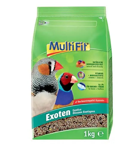 Eksotisk fuglefoder 1 kg - Maxi Zoo Danmark