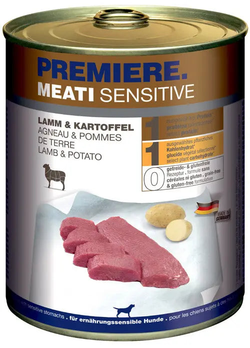 Adult Meati Sensitive, dåse lam & kartoffel 800 g PREMIERE