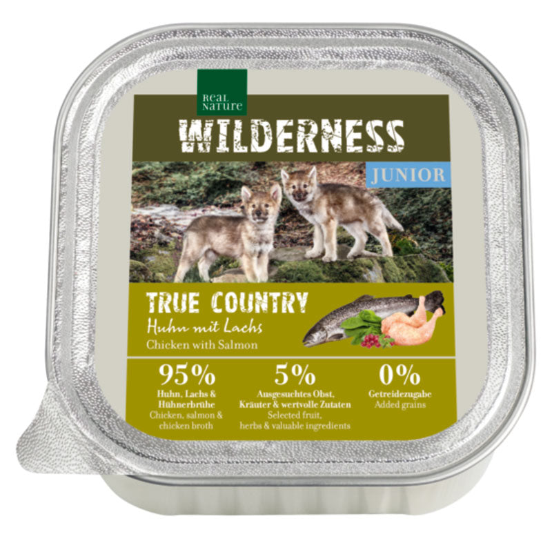 Junior Wilderness True Country kylling & laks 100 g - Maxi Zoo Danmark