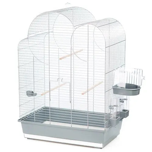 Fuglebur Eliza 54 x 34 x 75 cm sølv - Maxi Zoo Danmark