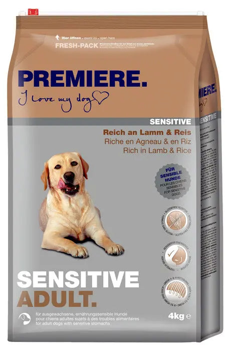 Adult Sensitive lam & ris 4 kg - Maxi Zoo Danmark