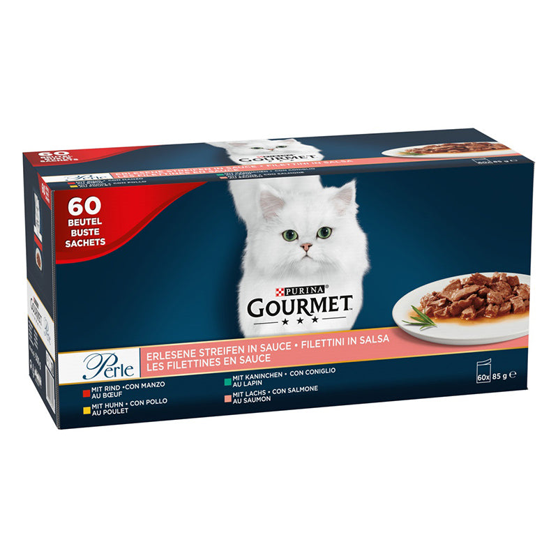 Adult, pouch mini fillet kød 60 x 85 g - Maxi Zoo Danmark