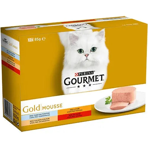 Adult Mousse, menuboks dåse 4 varianter 12x85 g - Maxi Zoo Danmark