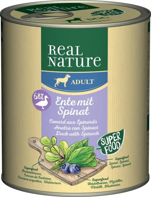 Adult, dåse and & spinat 800 g - Maxi Zoo Danmark