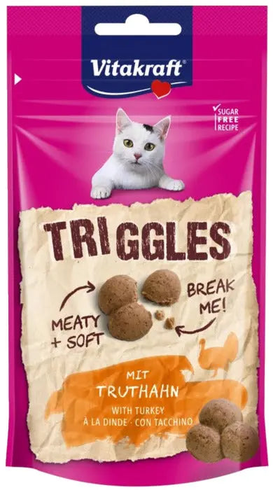 Triggles kattesnack kalkun 40 g - Maxi Zoo Danmark