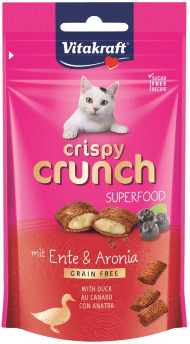 Crispy Crunch Superfoodmed and og aronia bær 60 g - Maxi Zoo Danmark