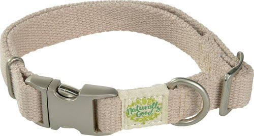 Halsbånd m/lås L 45-65 cm beige flad