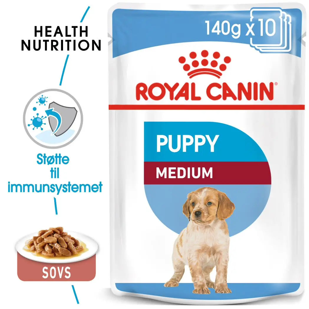 Puppy Medium menu 10 x 140 g - Maxi Zoo Danmark