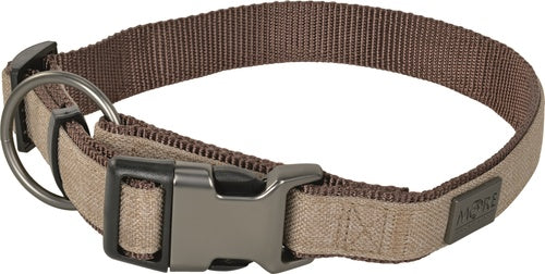 Nylonhalsbånd Fashion small brun