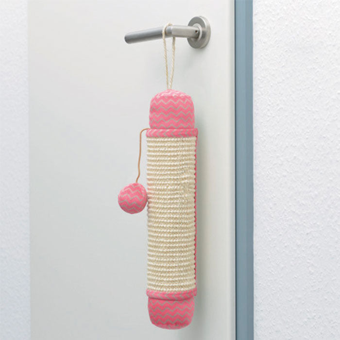 Kradserulle Ivory38 x ø7 cm ass pink/grøn - Maxi Zoo Danmark