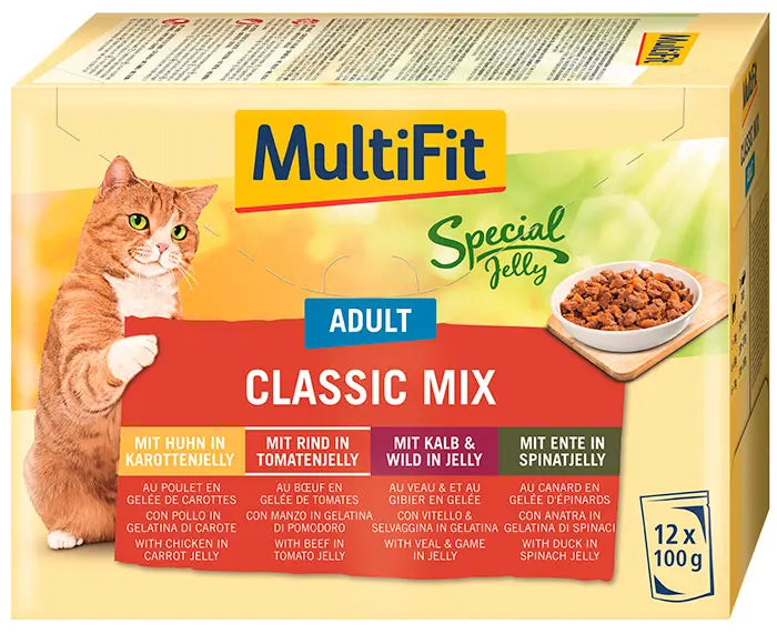 Adult Special Jelly, menuboks classic mix 12 x 100 g - Maxi Zoo Danmark