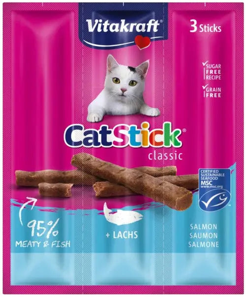 Cat-Stick Mini laks 6x6 g - Maxi Zoo Danmark