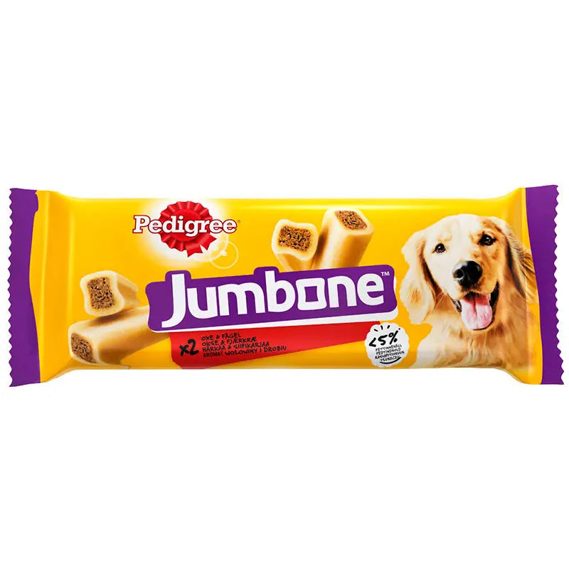 Jumbone Medium Okse 2 stk 180 g - Maxi Zoo Danmark