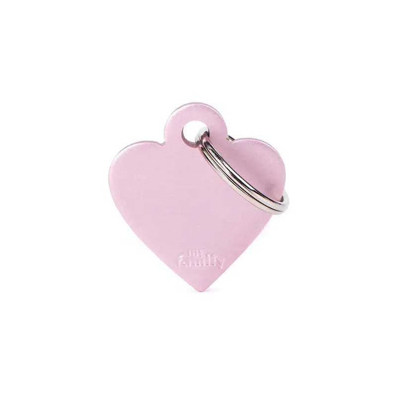 Navnetegn hjerte small 2,8x2,5 cm pink - Maxi Zoo Danmark