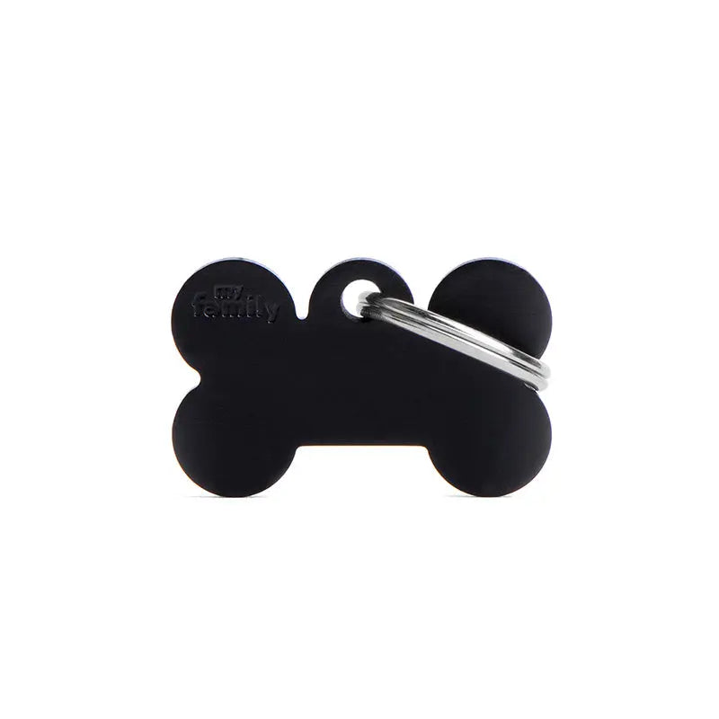 Navnetegn ben small 1,9x3 cm sort - Maxi Zoo Danmark
