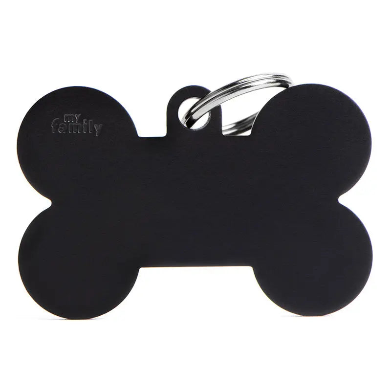 Navnetegn ben XL 4,8x3,15 cm sort - Maxi Zoo Danmark
