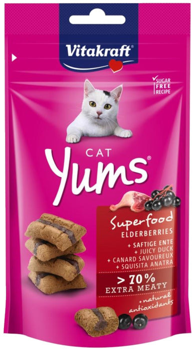 Cat Yums + SuperfoodBær 40g - Maxi Zoo Danmark