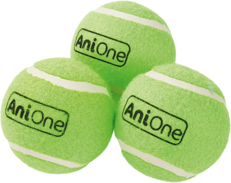 Tennisbold Squeaker 3 stk/pk 6 cm - Maxi Zoo Danmark