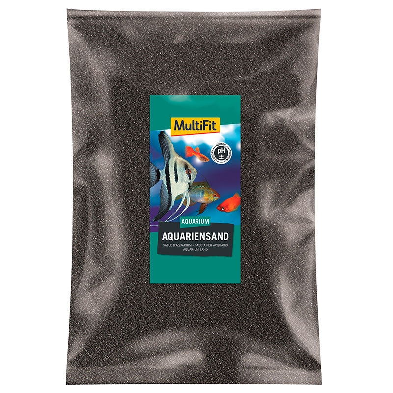 Akvarie Sand 0,2-0,6 mm sort 10 kg - Maxi Zoo Danmark