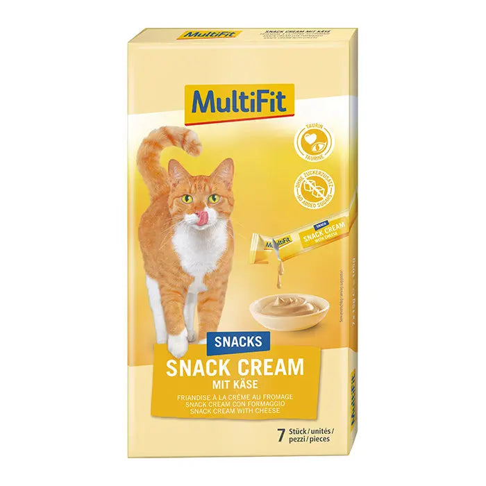 Snack Cream Ost og Taurin 7x15 g - Maxi Zoo Danmark