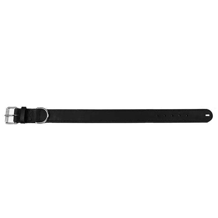 Læderhalsbånd Okse XL 80 cm sort - Maxi Zoo Danmark