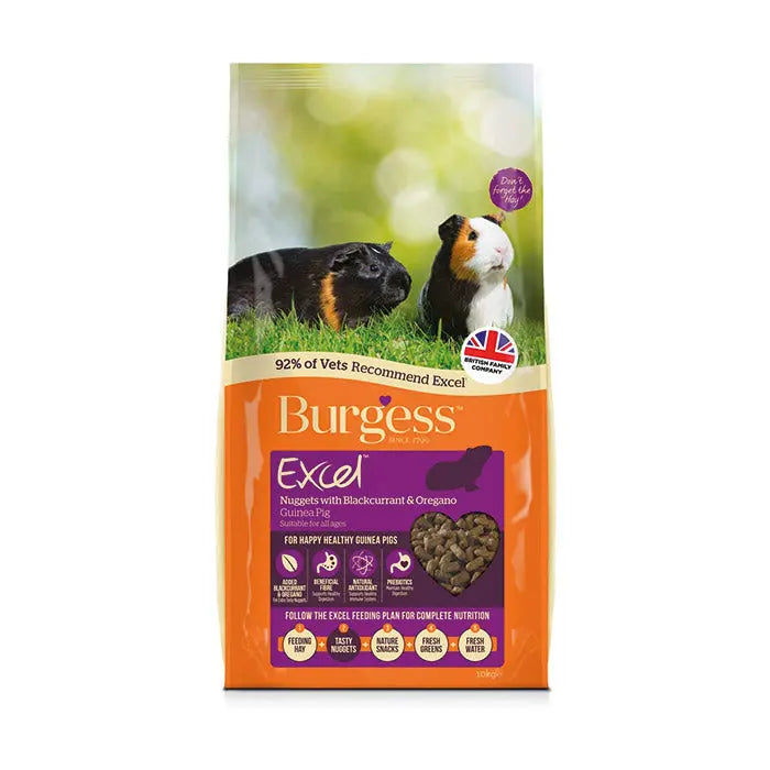 Burgess Excel Marsvin Adult Solbær Og Oregano 10 Kg - Maxi Zoo Danmark