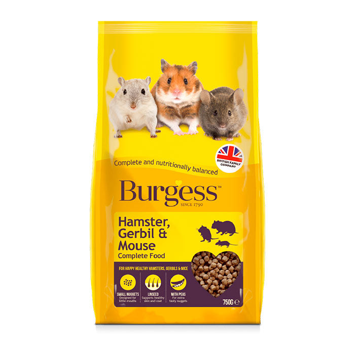 Hamster, ørkenrotte & mus 750 g - Maxi Zoo Danmark