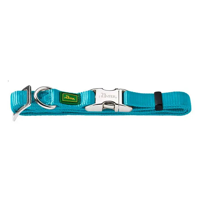 Nylonhalsbånd Alu-Strong Basic XL 46-65 cm petrol - Maxi Zoo Danmark