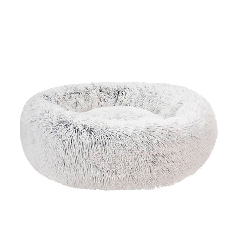 Hundeseng Fluffy L frossen hvid