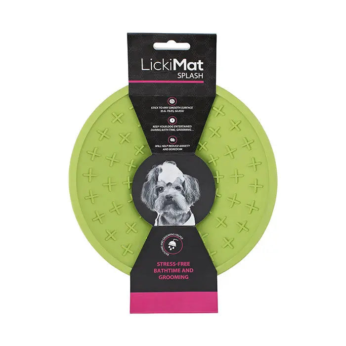 LickiMat Splash 20x6 cm grøn - Maxi Zoo Danmark